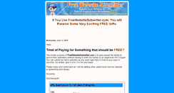 Desktop Screenshot of freewebsitesubmitter.com