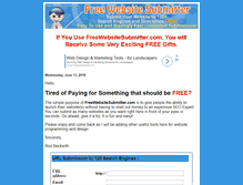 Tablet Screenshot of freewebsitesubmitter.com